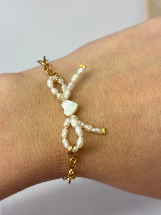 Pearl Bow Bracelet