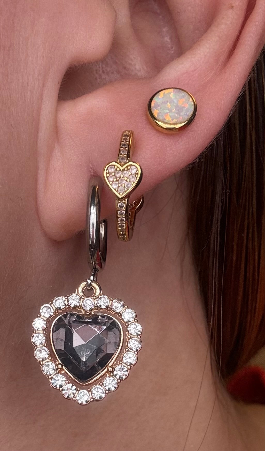 Crystal Hearth Earrings