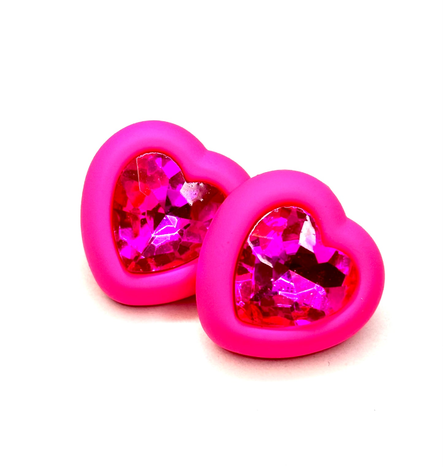 Small Heart Crystal Earrigns