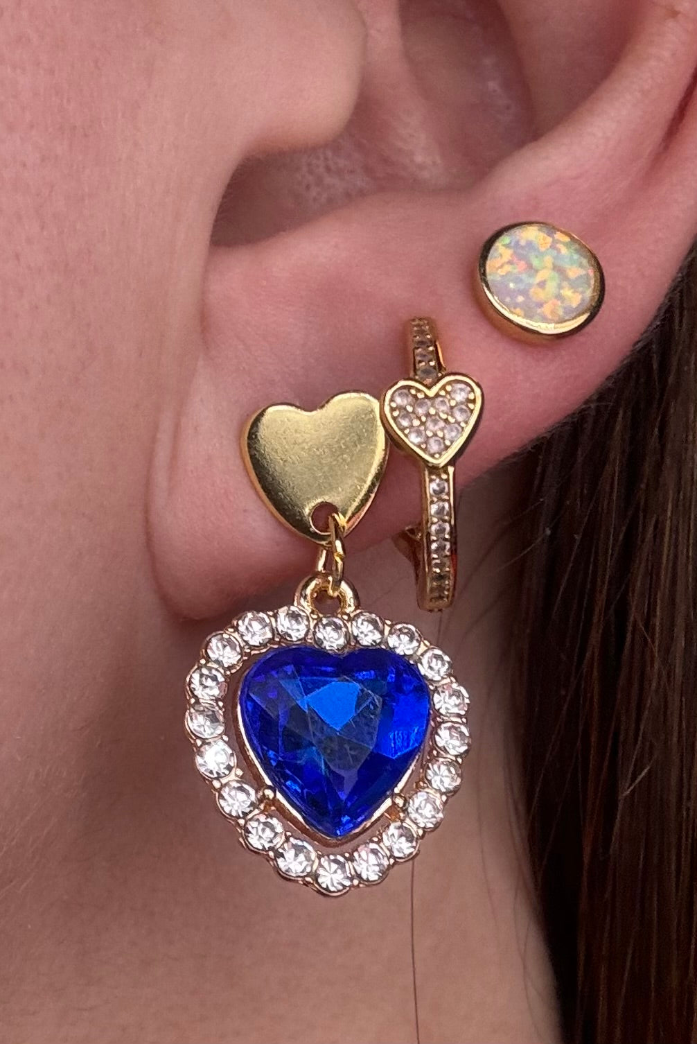 Crystal Hearth Earrings