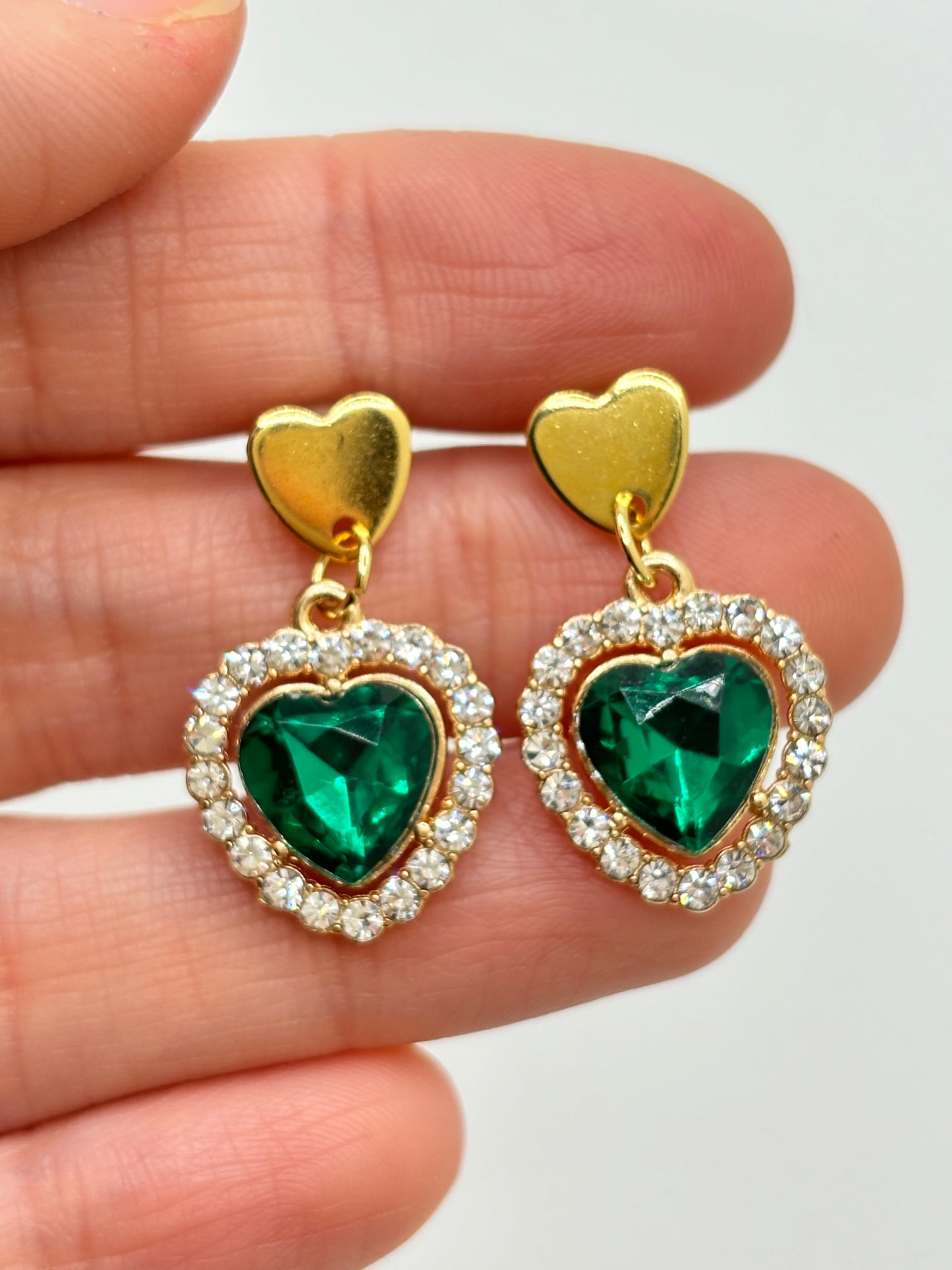 Crystal Hearth Earrings