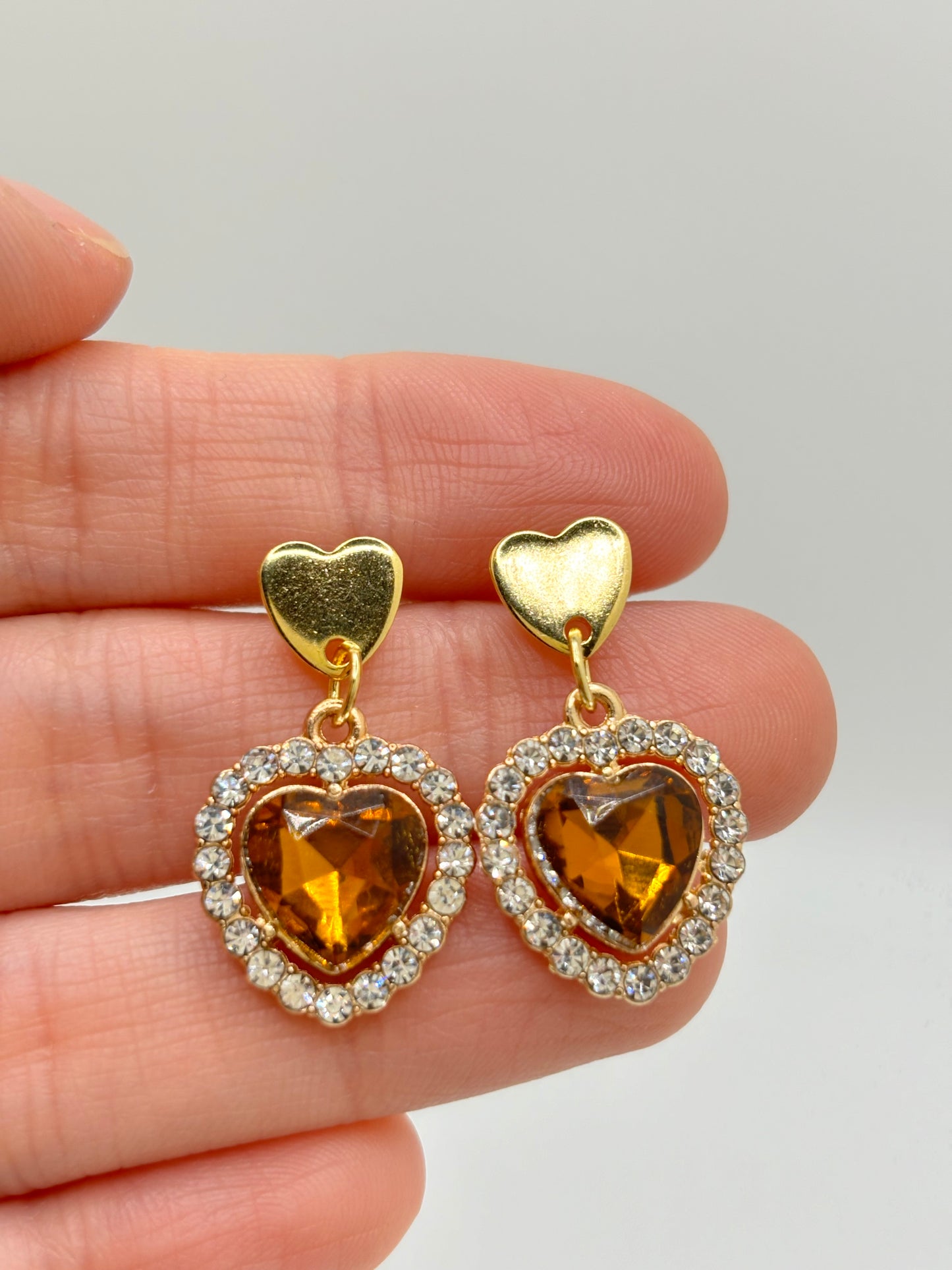 Crystal Hearth Earrings