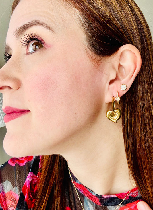 Chunky Hearth Earrings