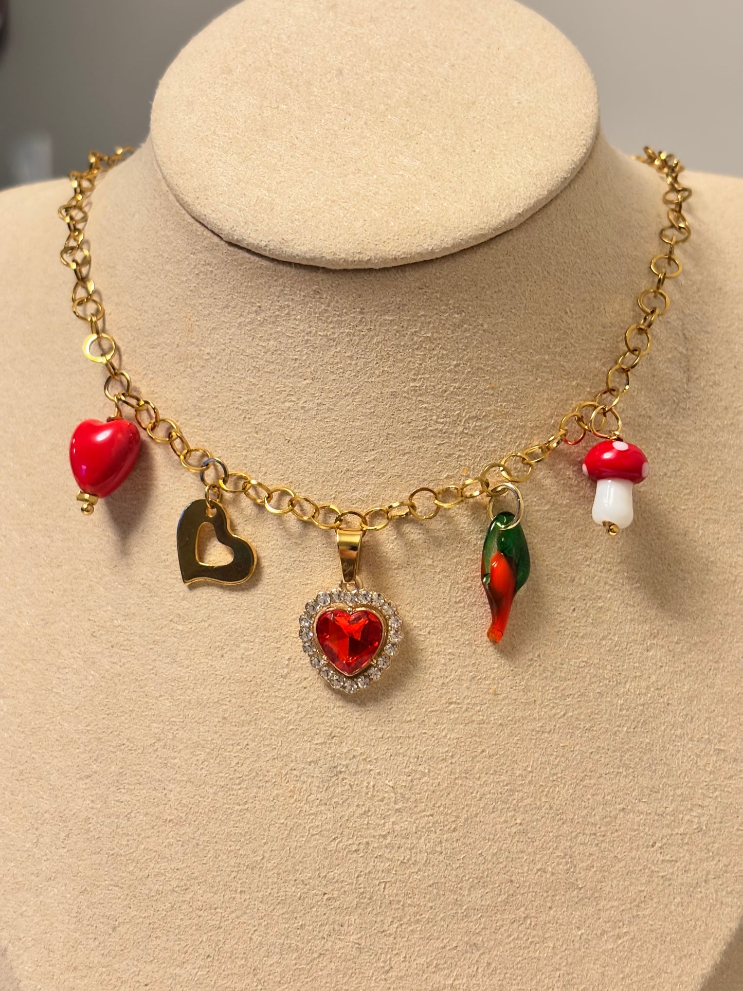 Red Charms Necklace
