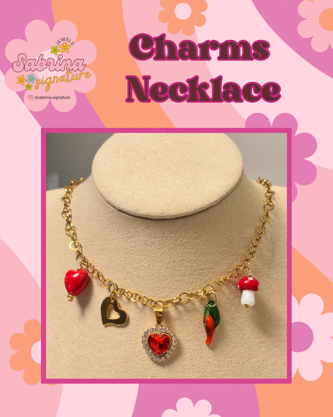 Red Charms Necklace