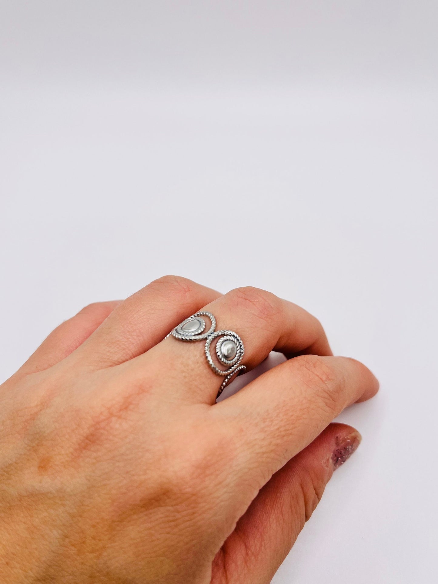 Double Circle Adjustable Ring